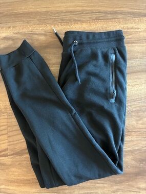 Black Drawstring Jogger Sweatpants